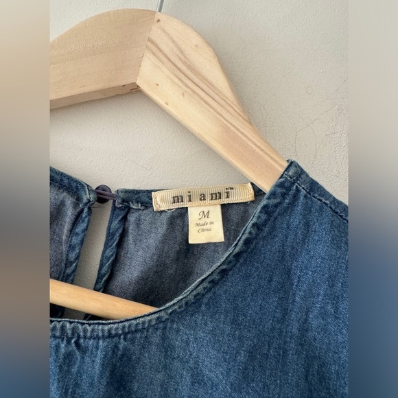 Miami Blue 3/4 Sleeve Exposed Cold Shoulder Top - Picture 5 of 5